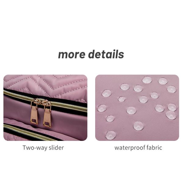 Embroidered Diaper Bag Backpack With USB