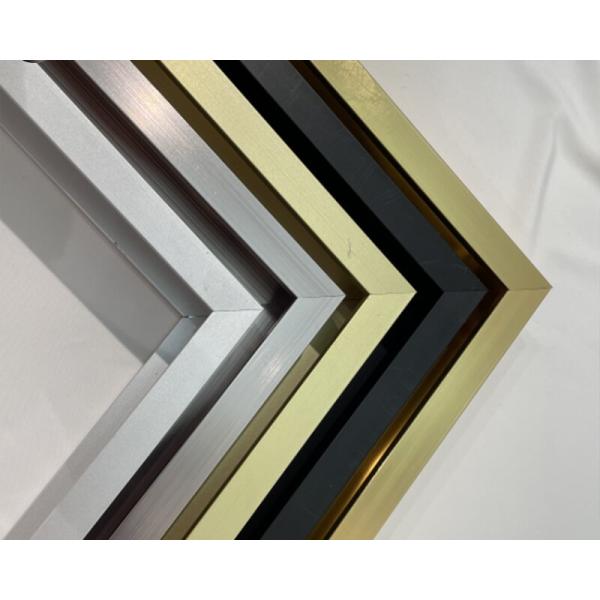 Matte Gold Aluminum Extrusion Profiles for Timeless Picture Frames/Mirror Frames