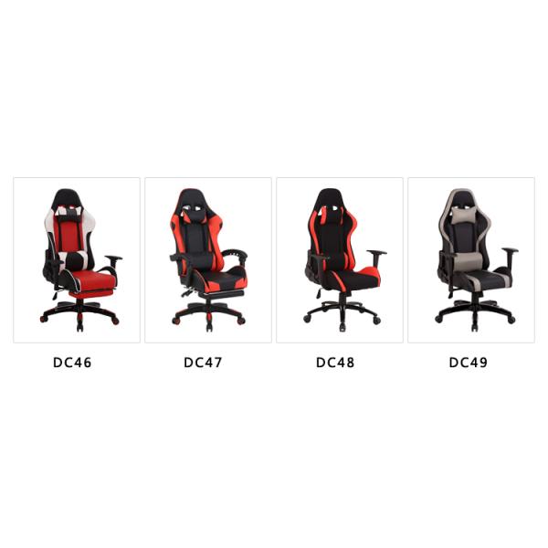 Seat Height 54cm Adjustable Armrest Racing LED Light RGB Gaming Chair with Custom Logo
