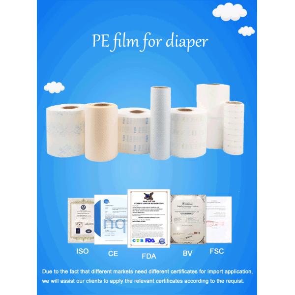 Diaper Back Sheet Underpad PE Base Film For Air Permeability Efficiency