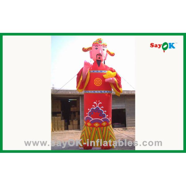 Advertising Inflatable Promotional Red Inflatable Cartoon Characters / Mascot For Decoration