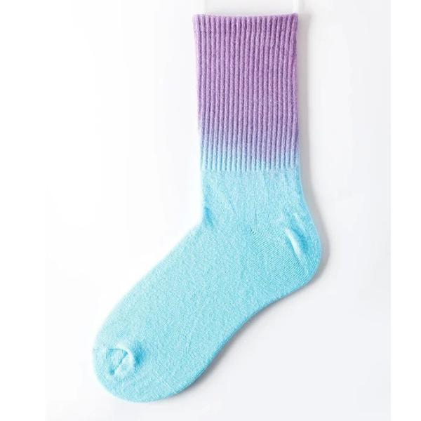 Inventory of Red Purple Gradient Giant Cozy Socks for Women in Summer Days