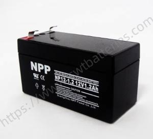 NP12-1.2 Rechargeable Battery VRLA Sealed Lead Acid AGM Batteries 12V 1.2Ah for