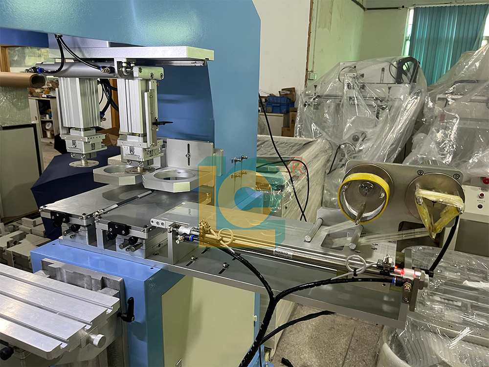 LC 2-Color Closed Ink Cup Pad Printing Machine with Independent Pad Shuttle System