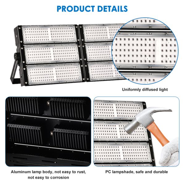 High Performance LED Flood Light  AC277V Industrial LED Stadium Lighting