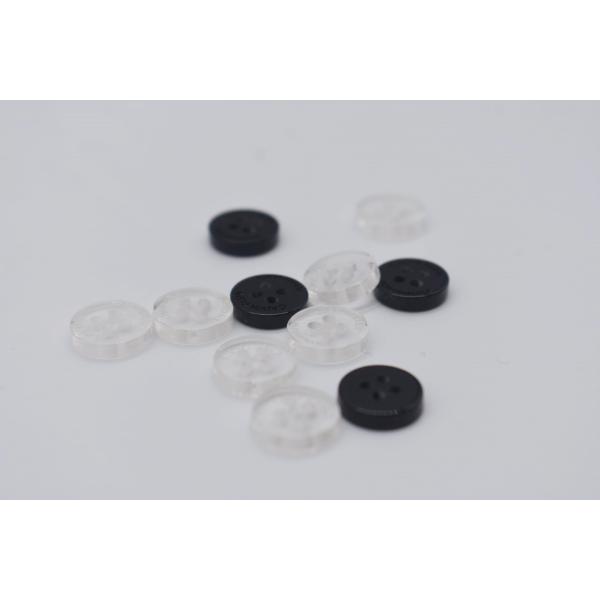 Clear Plastic Garment Buttons Lettering Words 12L For Shirt Dress