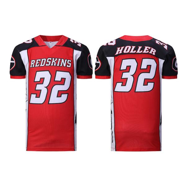 Polyester Printing Sublimated Football Jerseys Washable Practical