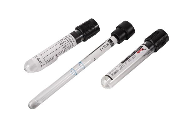 Glass Black Sodium Citrate Tube 6ml 7ml ESR Blood Test Tube Anticoagulant