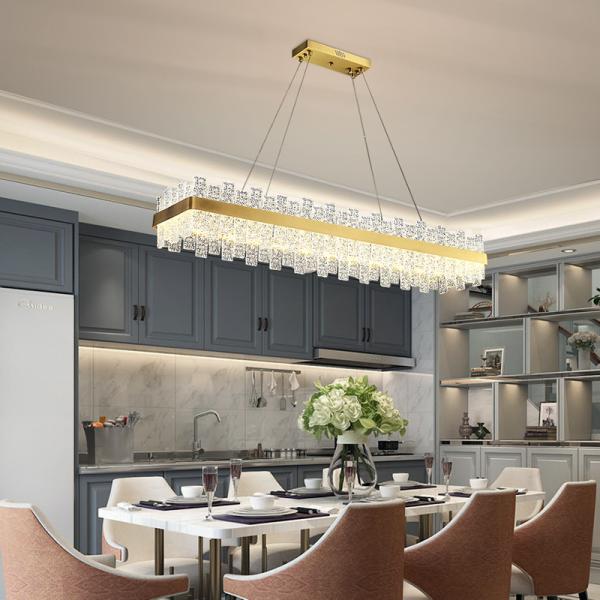 Nouveau lustre en cristal moderne, simple et élégant pour le salon, la chambre à coucher et la salle à manger