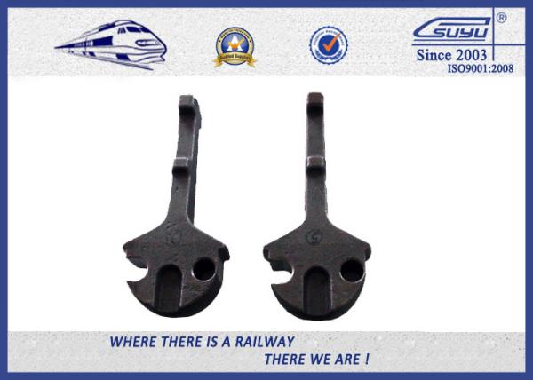 Black Oiled 90LB Rail Anchors DIN Steel For Railroad Fastenings