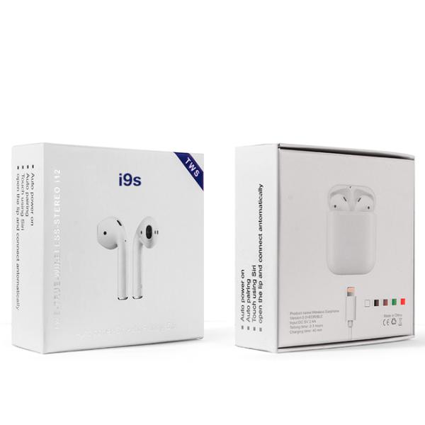 White Color I9s Wireless Earphones 25mAh Tws Bluetooth Earphone Mini