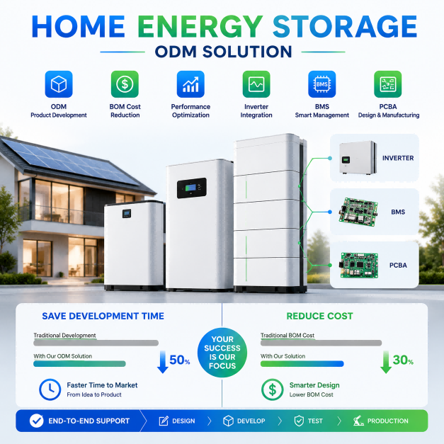 Home Energy Storage System ODM BOM Cost Reduction Performance Optimization Inverter BMS PCBA