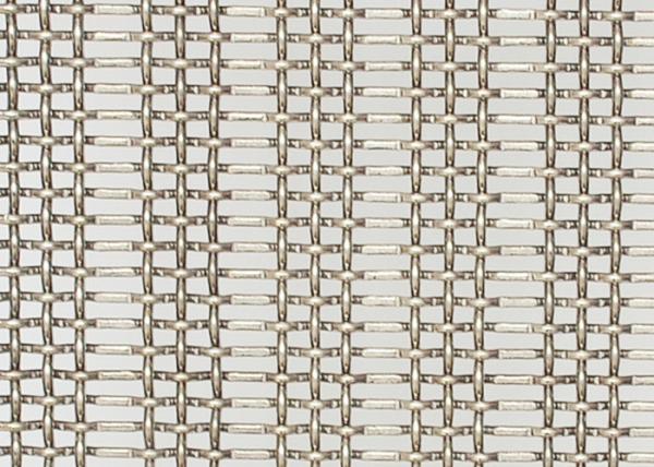 Interior Woven Ss 316 Metal Steel Crimped Wire Mesh Decoration Building Facade