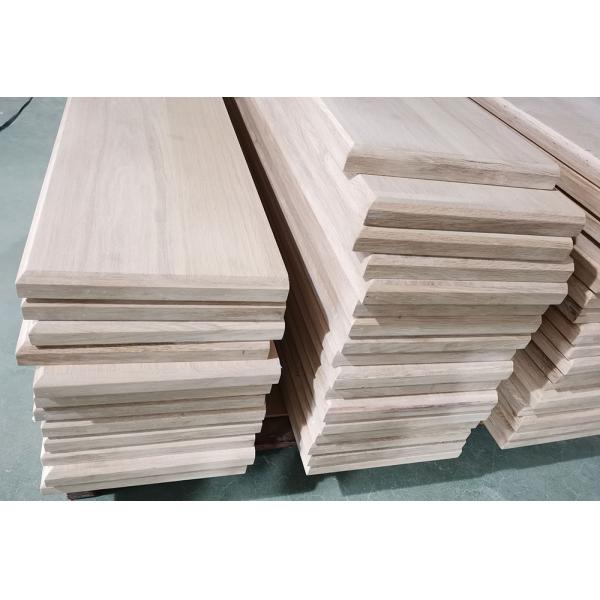 Prime White Oak Multi-Ply Engineered Wood Stairs Treads Unfinished for Hardwood Flooring