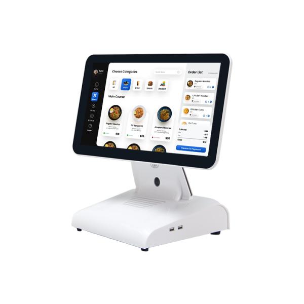 15Inch N2840 Desktop POS Machine Restaurant POS Terminal 2+32GB All in One POS System with Customer Display
