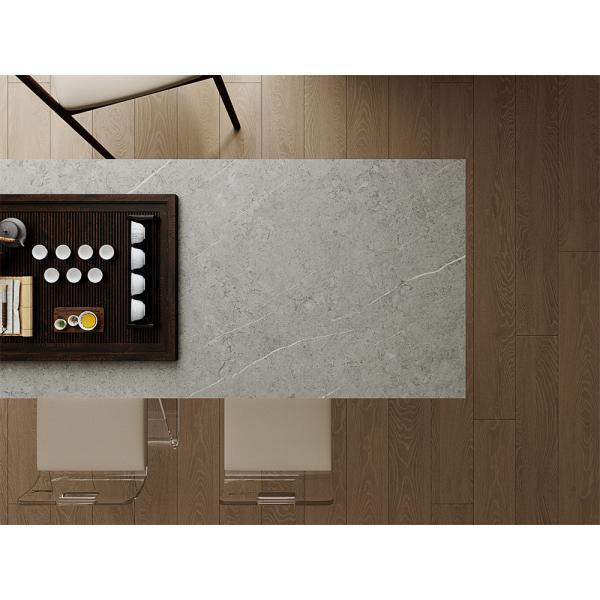 Светло-серый матовый прочный внутренний пол сцинтерованные каменные плиты для кухни 1420x2700 мм