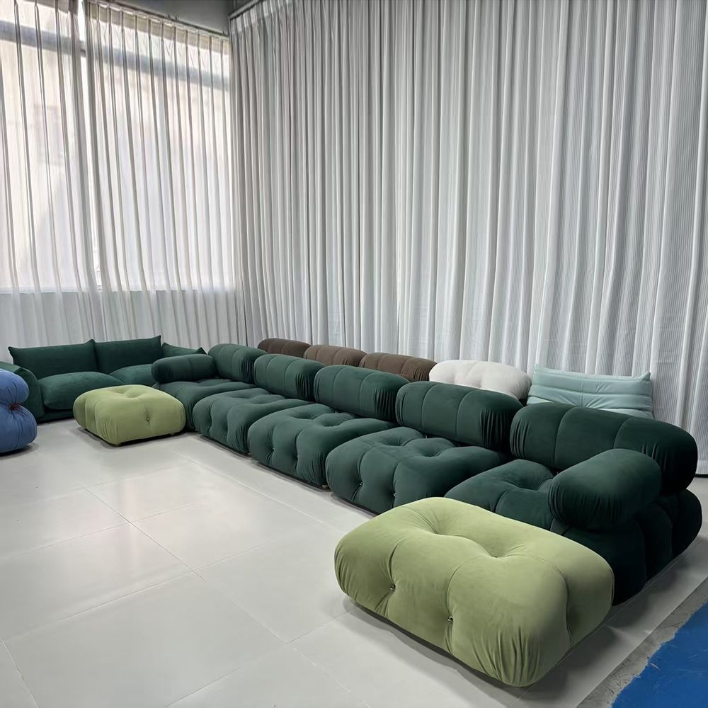 Modern Reclining Upholstered Eco-Friendly Vacuum Packing Fabric 35D Sponge Modular Sectional Sofa Set for Living Room