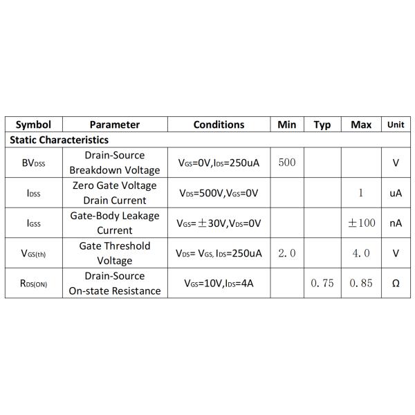 JUYI 500V/8A N Мод усиления канала Мосфет питания с быстрым переключением и восстановлением корпуса