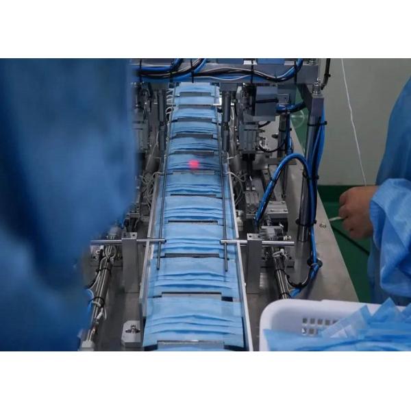 Blue Earloop 3 Ply Surgical Face Mask Air Pollution Prevention N99 Material