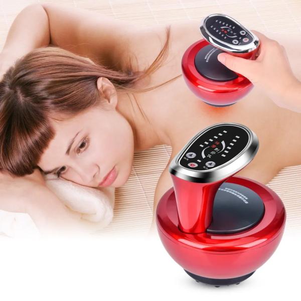 Red Light Therapy ABS Scraping Cupping Massager Electric Vacuum Gua Sha Body Massage Tool