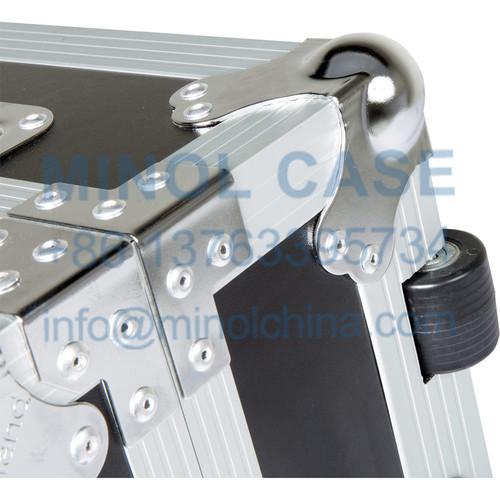 Aluminum Flight Case Black Series Heavy-Duty Road Case For 61-Note Keyboard