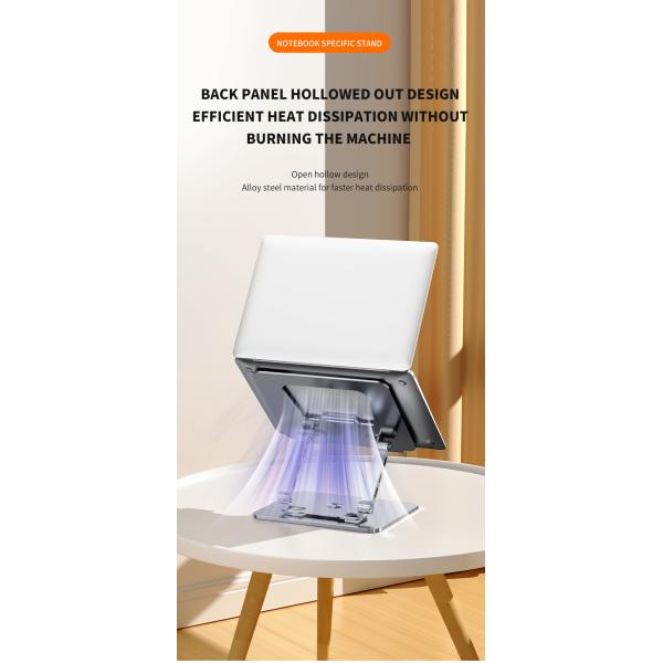 Alloy Steel Adjustable 360 Portable Laptop Stand Flexibility Rotation Popular Indoor Use Apple iPhone Desk Foldable Height