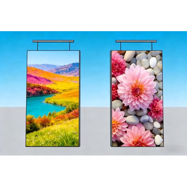 Indoor ultra-thin double-sided LED screen