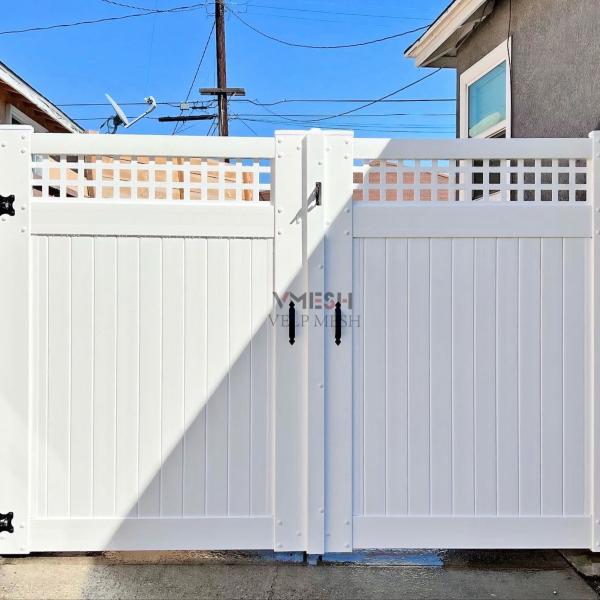 6ft White PVC Privacy Fence for Garden and House