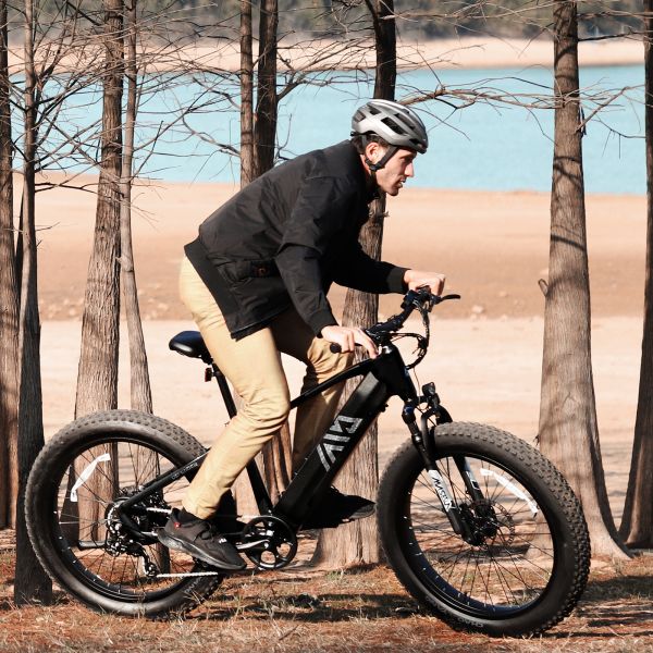 Yeestep F612 26 Fat Tire Electric Mountain Bike 7 Speed Rear Hub Motor 48v15ah Lithium Battery Fatbike Powerful Road E-bike