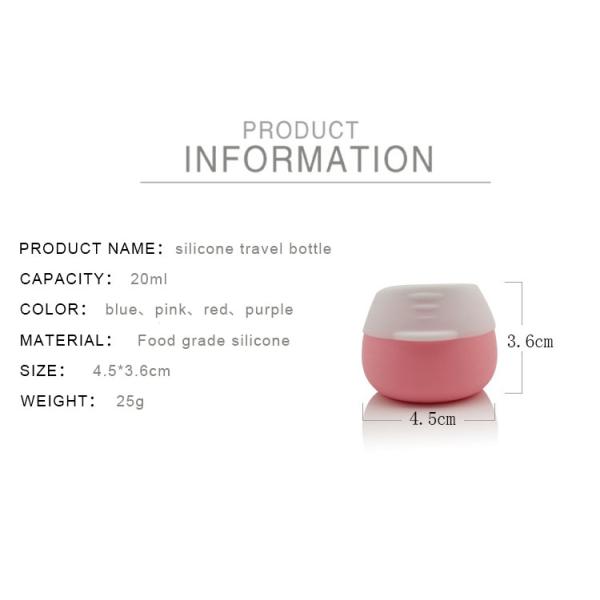 TSA одобрило красочное перемещение силикона разливает 90ml по бутылкам