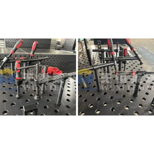 180 45 Degree Fixture Clamp Extendable Clamp For D28 Series Welding Tables