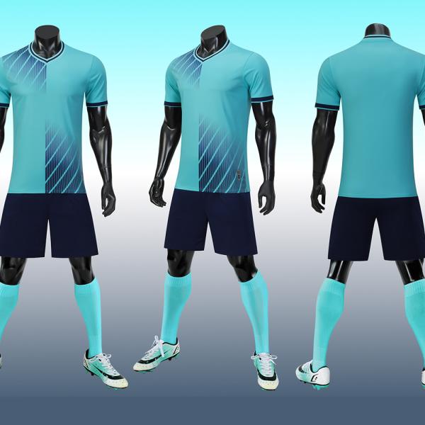 Jérsei respirável do grupo do futebol do ODM do OEM do peso leve liso seco rápido da camiseta de futebol