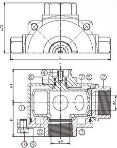Steel Screwed End Trunnion Ball Valve CL150 Pressure AISI 304 Bolt Washer
