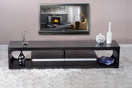 Modern Living Room Furniture,Wood+Glass TV Table,Floor Stand