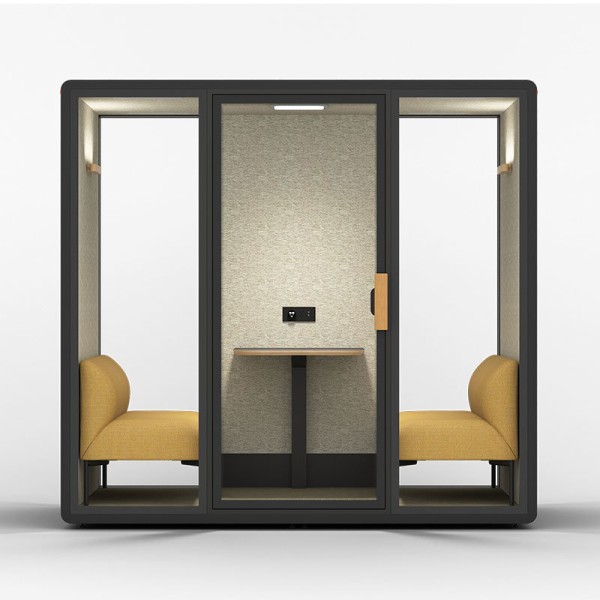 ODM Privacy Soundproof Office Booth Cube For Open Office High Density Acoustic Foam