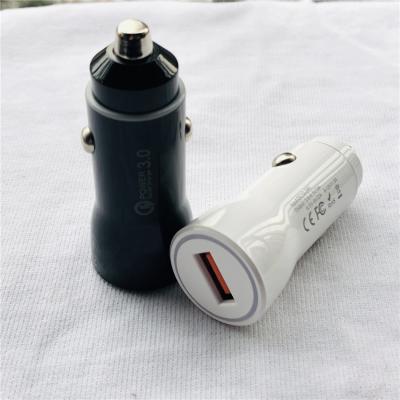ABS mais claro 12V do carregador Qc3.0 do único cigarro do carro de USB - 24V