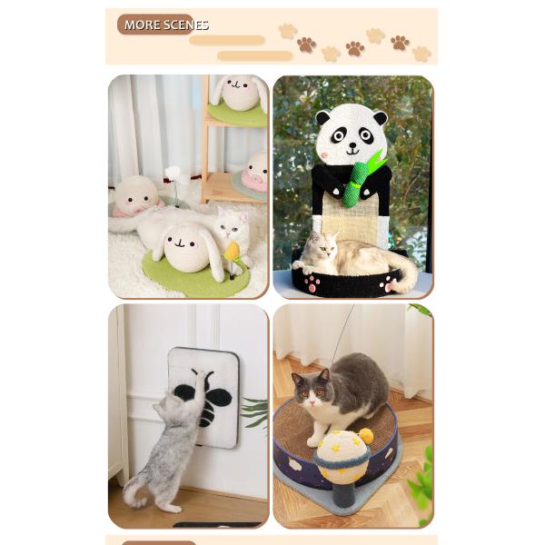 Natural Sisal Luxury Cat Tower A Stylish and Sturdy Play Space for Modern Felines