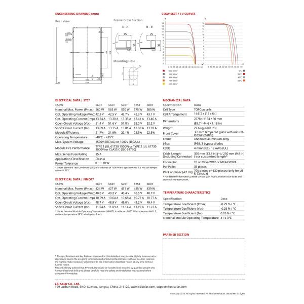 неполной вырубки панели солнечных батарей 570W 575W 560W 565W панель солнечных батарей канадской Monocrystalline