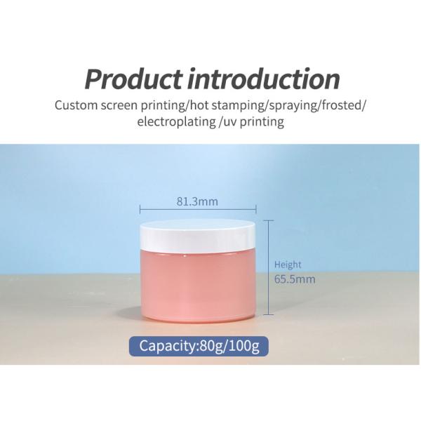 Double Wall PP 100g 3.38oz Cosmetic Jars for Body Butter Jars Cream Material Face Mask Hair Oil Packaging Containers
