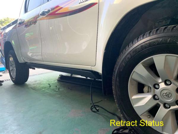 Hilux Vigo Foldable Running Boards Aluminum Alloy Hilux Side Step Waterproof 100%