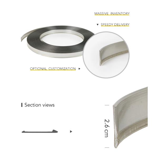 Frontlit 3M Vinyl Trim Cap Channel Letter 3d Led 1 Inch Street Illuminated Sign Plastic Trim Cap