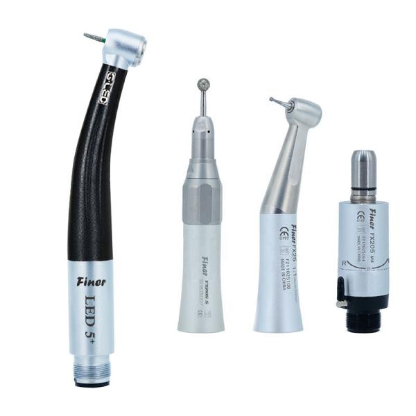 High Speed LED Dental Handpiece Unit Kit Straight Contra Angle Air Motor