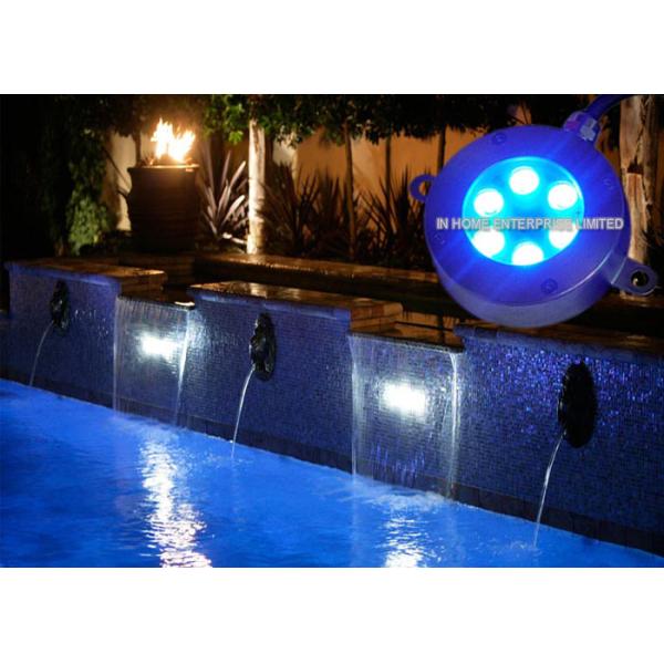 6 x 1W Outdoor LED Underwater Light 12V Blue IP68 Water Resistance