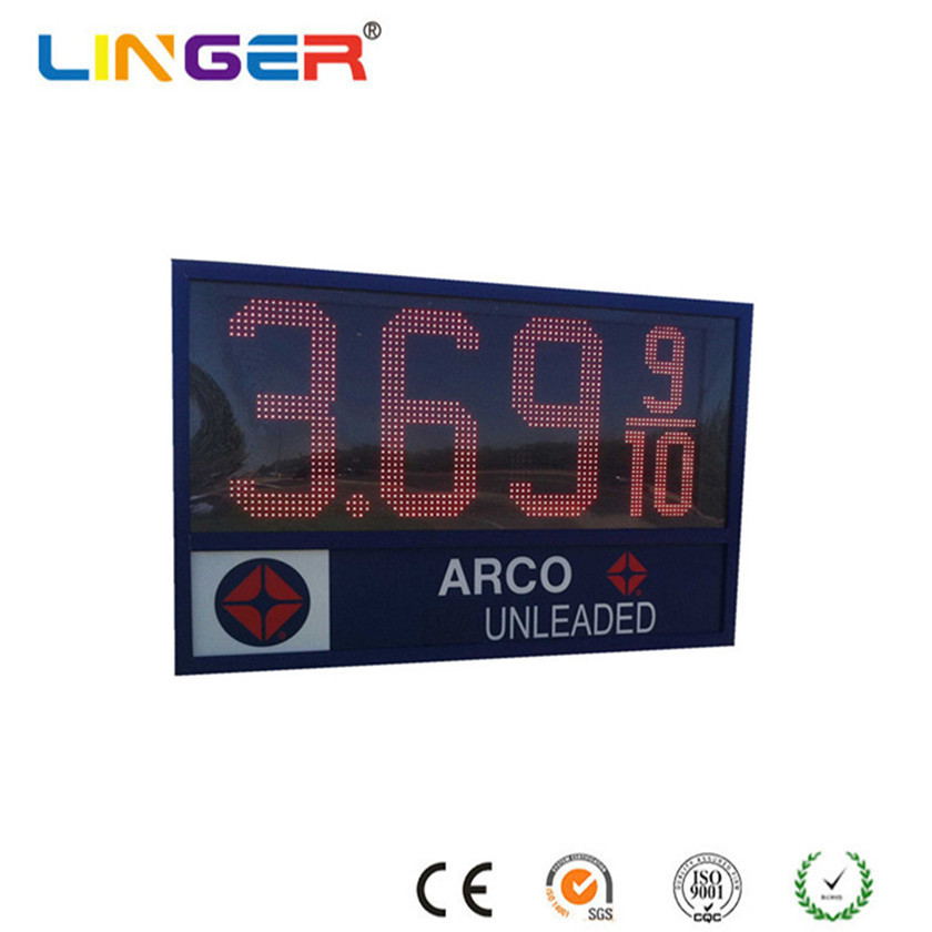 OEM / ODM LED Gas Station Signs High Heat Dissipation LED Gas Sign With Fans