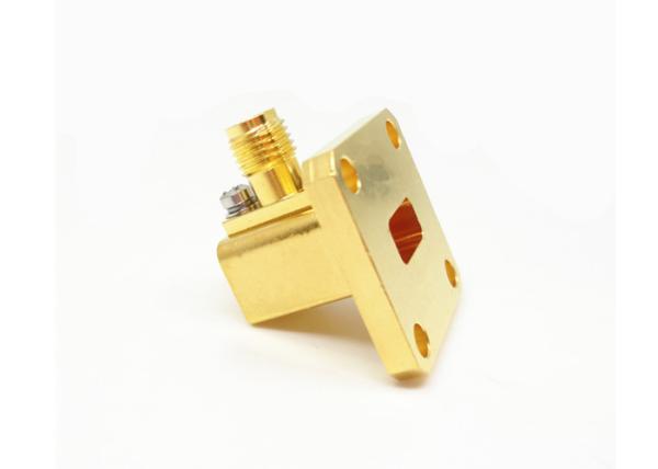 K2.92mm WR34 BJ260 Waveguide To Coaxial Adapter Female 21.7GHz - 33GHz