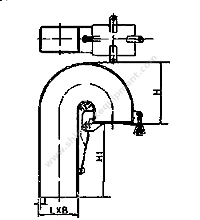 Marine Gooseneck Ventilator with Square Tube for Weather-Exposed Ship Decks | GB 4448 Type B