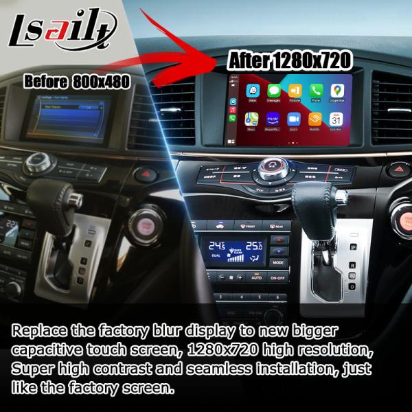 Подъем экрана касания беспроводного carplay андроида поисков E52 IT06 Nissan Elgrand автоматический емкостный