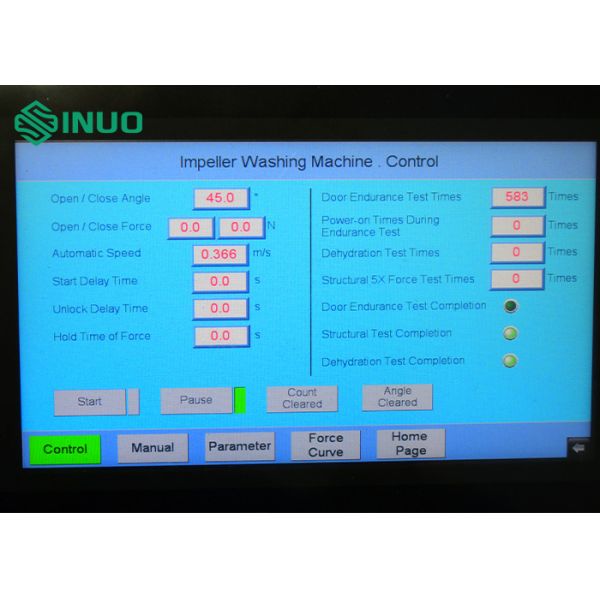 Washing Machine Door Endurance Testing Equipment IEC 60335-2-7 Dual-Station Durability Tester