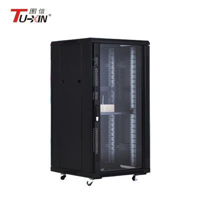 Floor Standing Computer Server Rack 19 Inch 22U Self Temperature Regulated