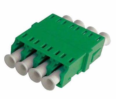 LC SC Fiber Optic Adapter Quad UPC LC To LC Multi Mode Gray Full Flanged